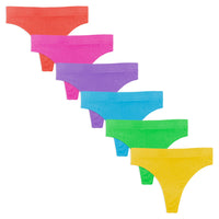 Women's 6-Pack Active Sport Thong Buttery Soft Panties Underwear