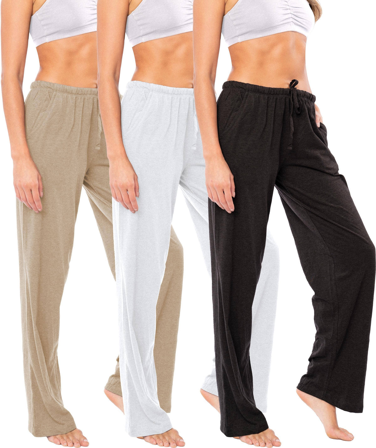 Women's Soft Flex 100% Cotton Knit Pajama Pants