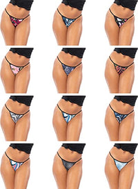 Womens Buttery Soft String Bikini Briefs -Pack of 12
