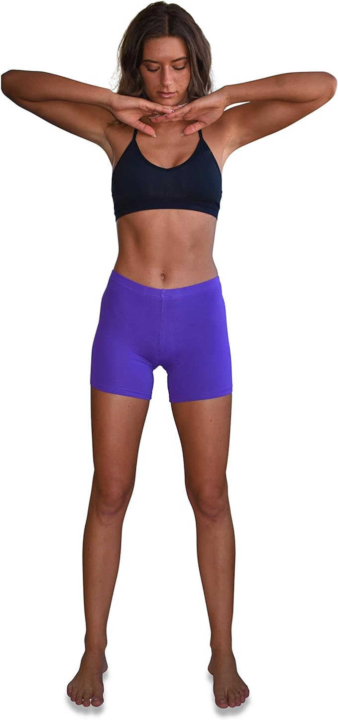 12 Pack Women's Cotton-Spandex Mini Bike Short Boxer Breifs