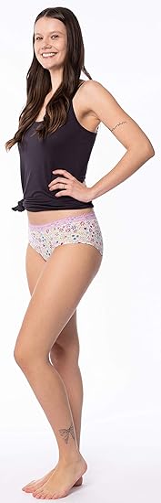10 Pack Women's Lace Trim Nylon-Spandex Hipster Panties