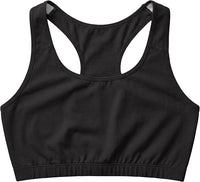 Women's Cotton Spandex Racer Back Bra | 4 Way Stretch Pullover Sport Comfort Bra