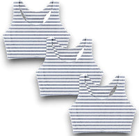 Women's Cotton Spandex Racer Back Bra | 4 Way Stretch Pullover Sport Comfort Bra