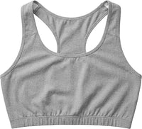 Women's Cotton Spandex Racer Back Bra | 4 Way Stretch Pullover Sport Comfort Bra