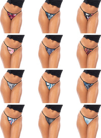 Womens Buttery Soft String Bikini Briefs -Pack of 12