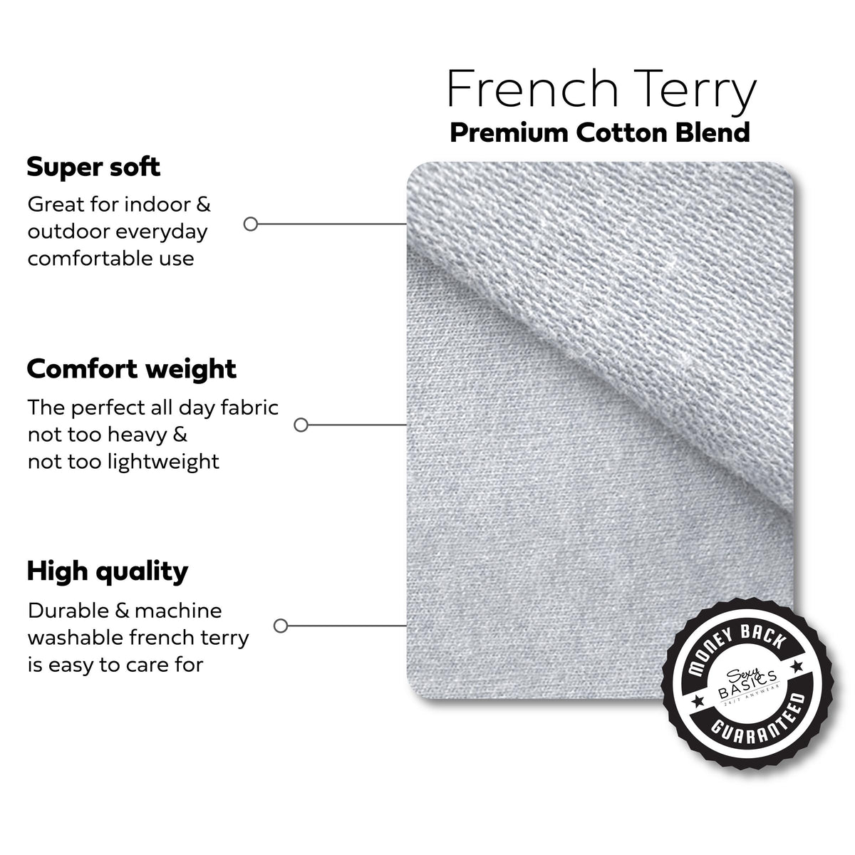 2 Pack Women's French Terry Drawstring Relaxed Sweatpants