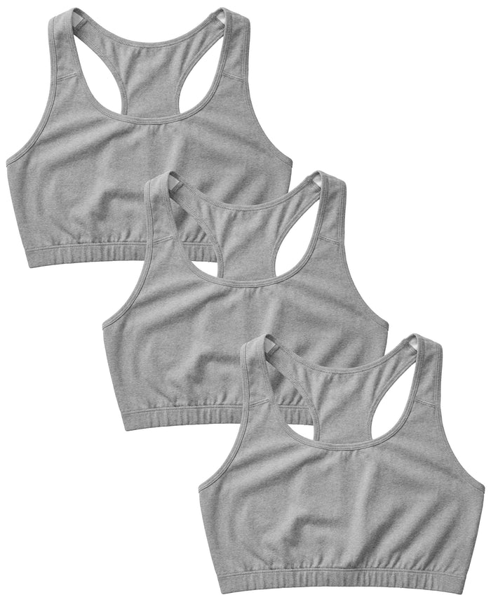 Women's Cotton Spandex Workout Bra 4 Way Stretch Pullover Sport Comfort Bra