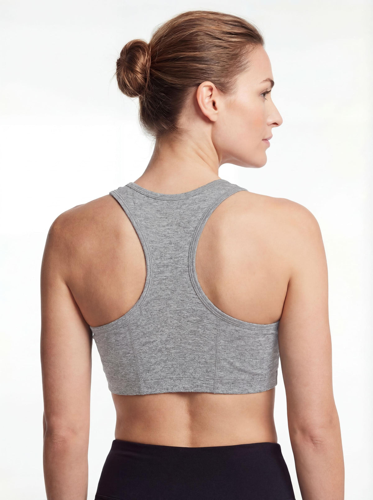 Women's Cotton Spandex Workout Bra 4 Way Stretch Pullover Sport Comfort Bra