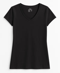 Women's Cotton V-Neck Short Sleeve T-Shirt