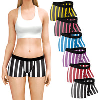 6 Pack Women's Modern Cotton Boy Short Boxer Brief Panties