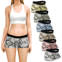 6 Pack Women's Modern Cotton Boy Short Boxer Brief Panties