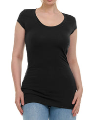 5 Pack Women's Long Tunic T-Shirt