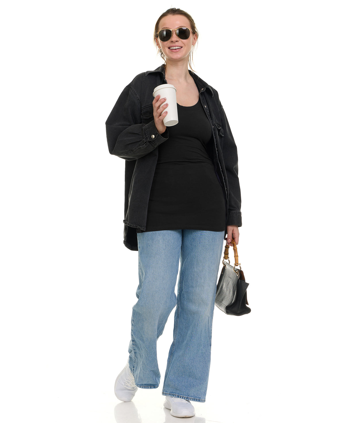 5 Pack Women's Long Tunic T-Shirt