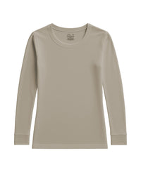 Women's 5 Pack Casual & Active Basic Cotton Stretch Long Sleeve Round Crew Neck Athletic T-Shirt Tops