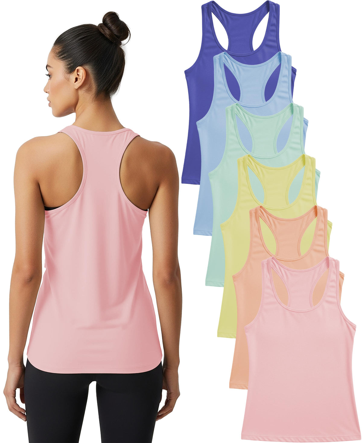 Women's  Ultra Soft Stretch Racer Back Tanks