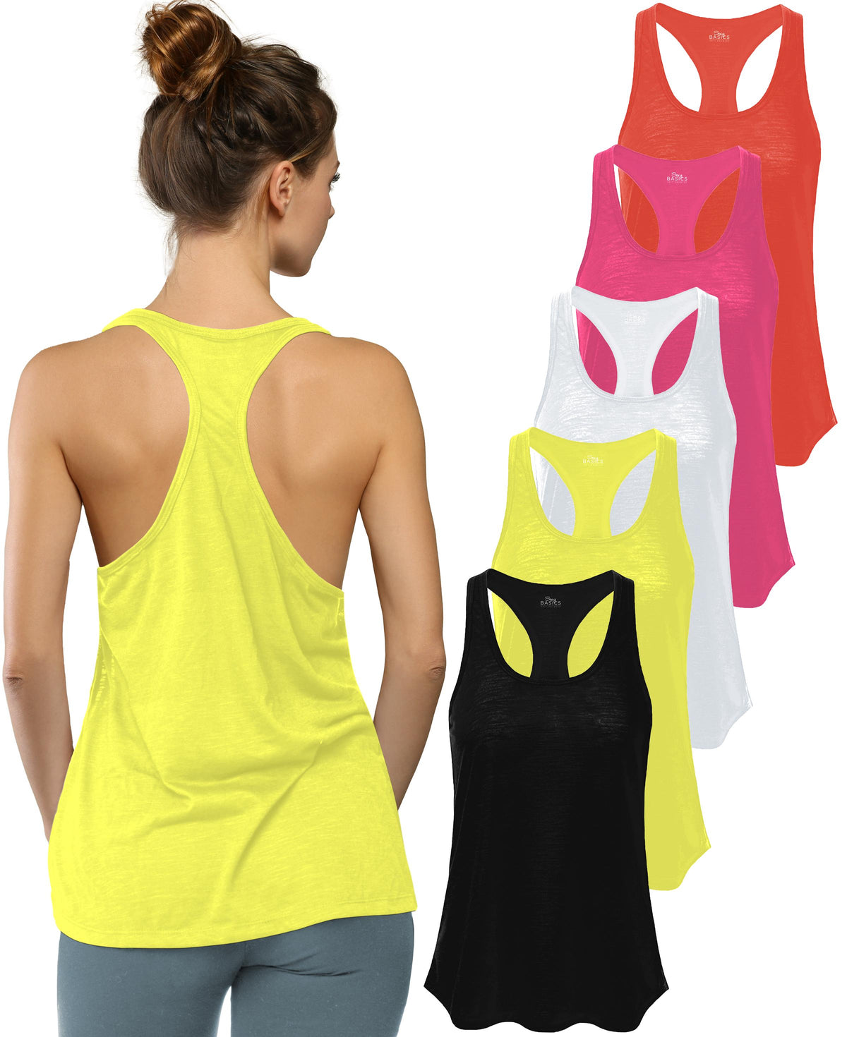 Women's Flowy Racerback Burnout Tank Top Super Lightweight & Soft
