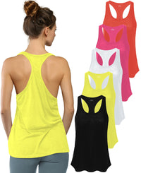 Women's Flowy Racerback Burnout Tank Top Super Lightweight & Soft