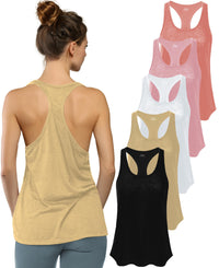 Women's Flowy Racerback Burnout Tank Top Super Lightweight & Soft