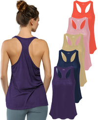 Women's Flowy Racerback Burnout Tank Top Super Lightweight & Soft