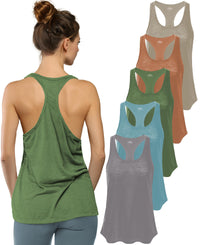 Women's Flowy Racerback Burnout Tank Top Super Lightweight & Soft