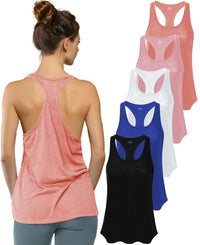 Women's Flowy Racerback Burnout Tank Top Super Lightweight & Soft