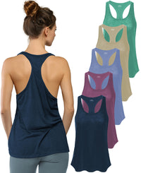 Women's Flowy Racerback Burnout Tank Top Super Lightweight & Soft