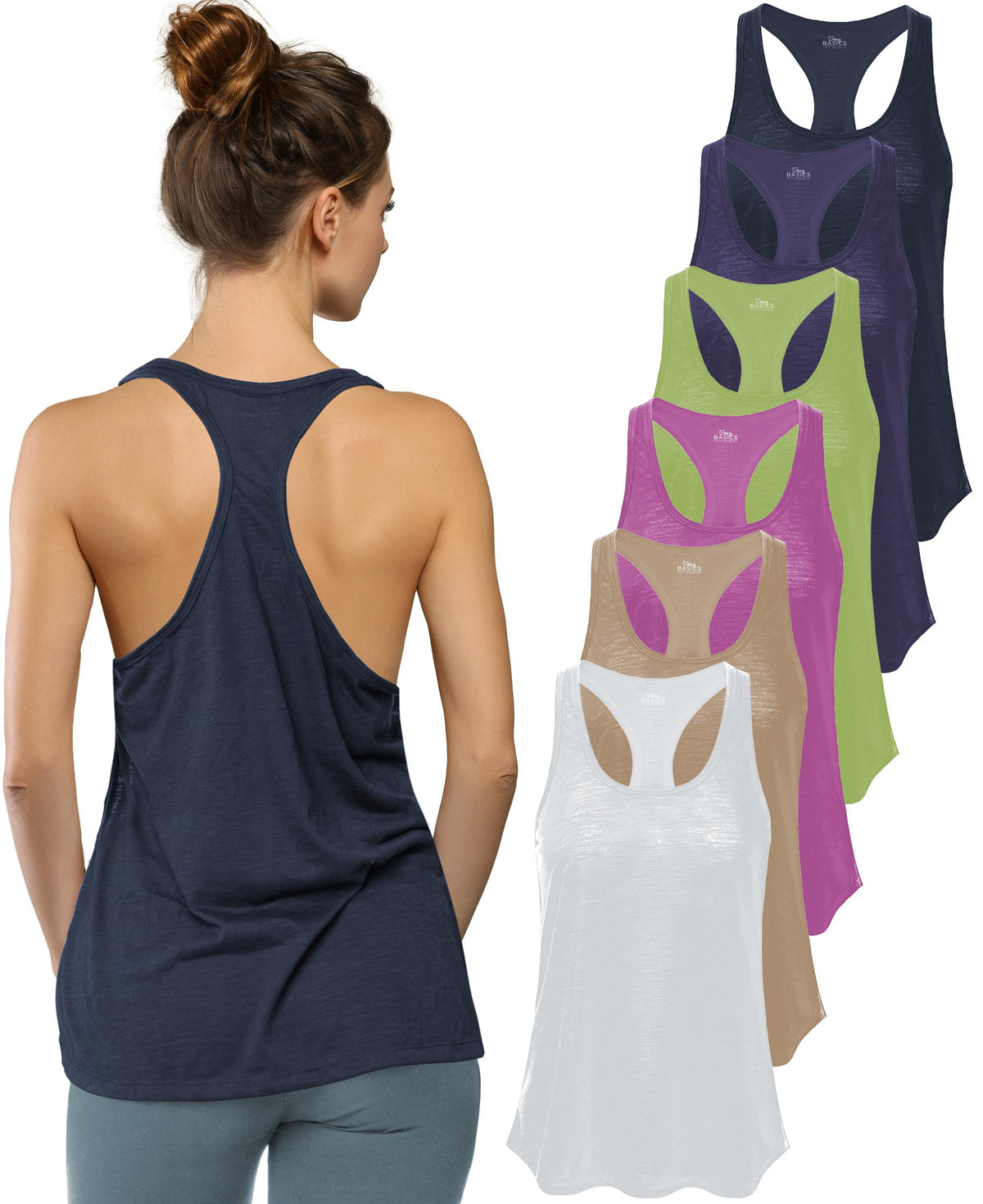 Women's Flowy Racerback Burnout Tank Top Super Lightweight & Soft