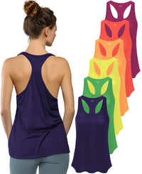 Women's Flowy Racerback Burnout Tank Top Super Lightweight & Soft