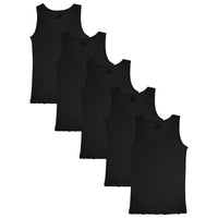 Women's Knit Rib Tank Tops | Lightweight Cotton Blend Sport Cami | Multi Pack Colors