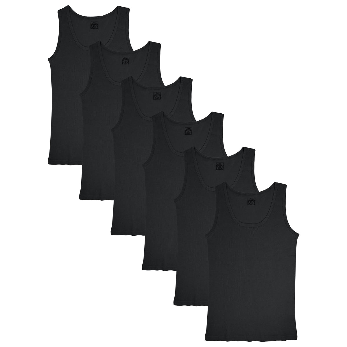 Women's Basic 100% Cotton Ribbed Tank Top Undershirt