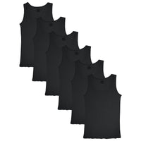 Women's Basic 100% Cotton Ribbed Tank Top Undershirt