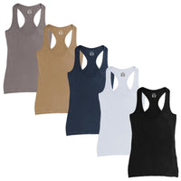 Women's Racer Back Workout Tank Tops Soft Body Fit Athletic Tanks