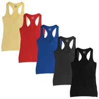 Women's Racer Back Workout Tank Tops Soft Body Fit Athletic Tanks