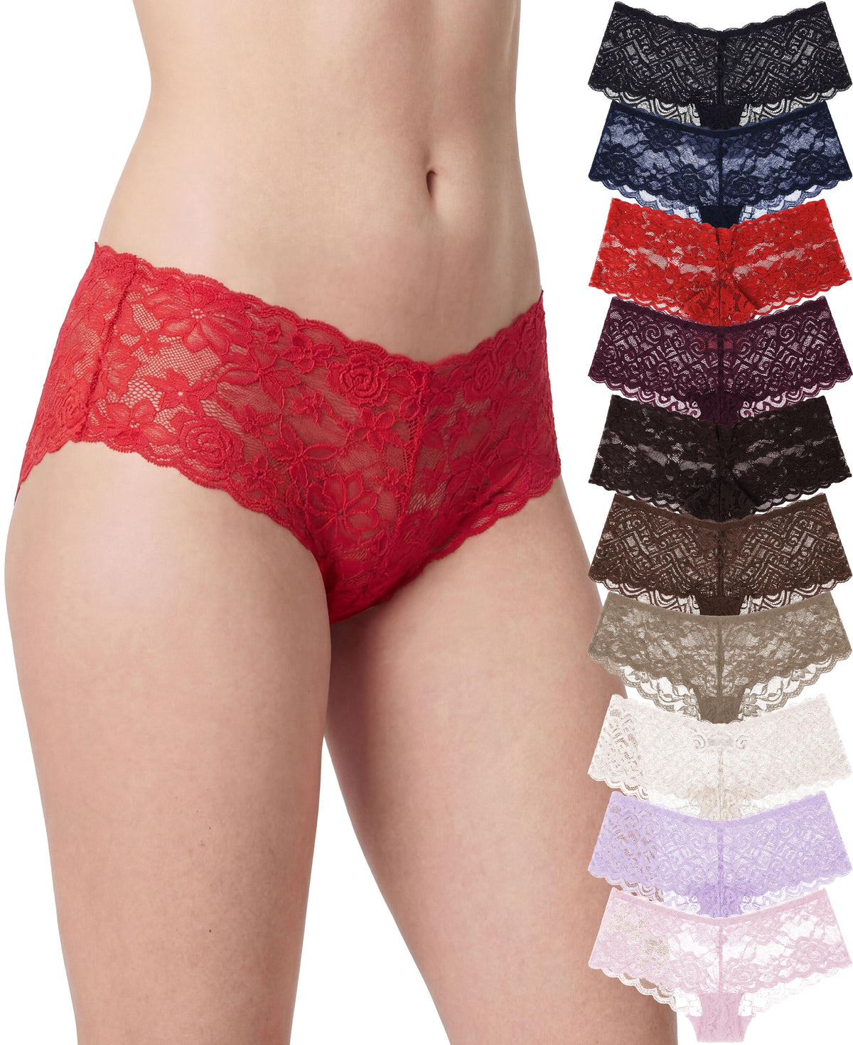 Women's Lace Hipster Panties