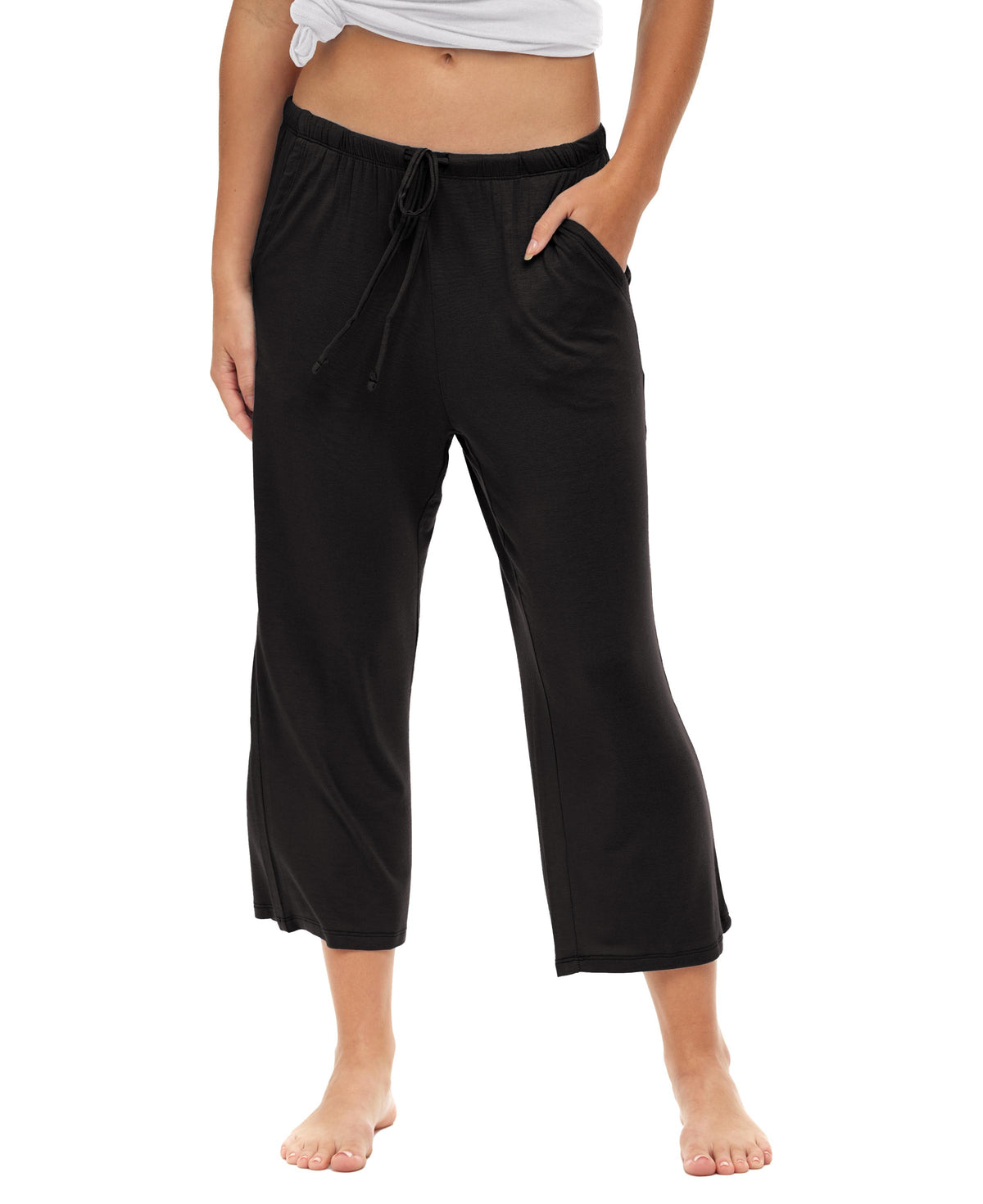 3 Pack Women's Capri Drawstring Lounge Pants