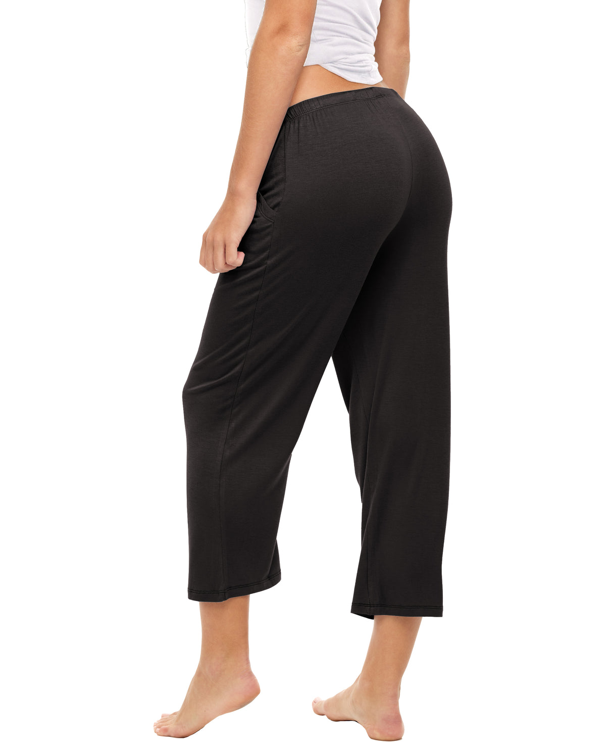 3 Pack Women's Capri Drawstring Lounge Pants