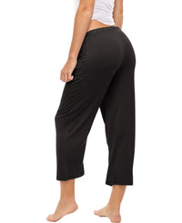 3 Pack Women's Capri Drawstring Lounge Pants