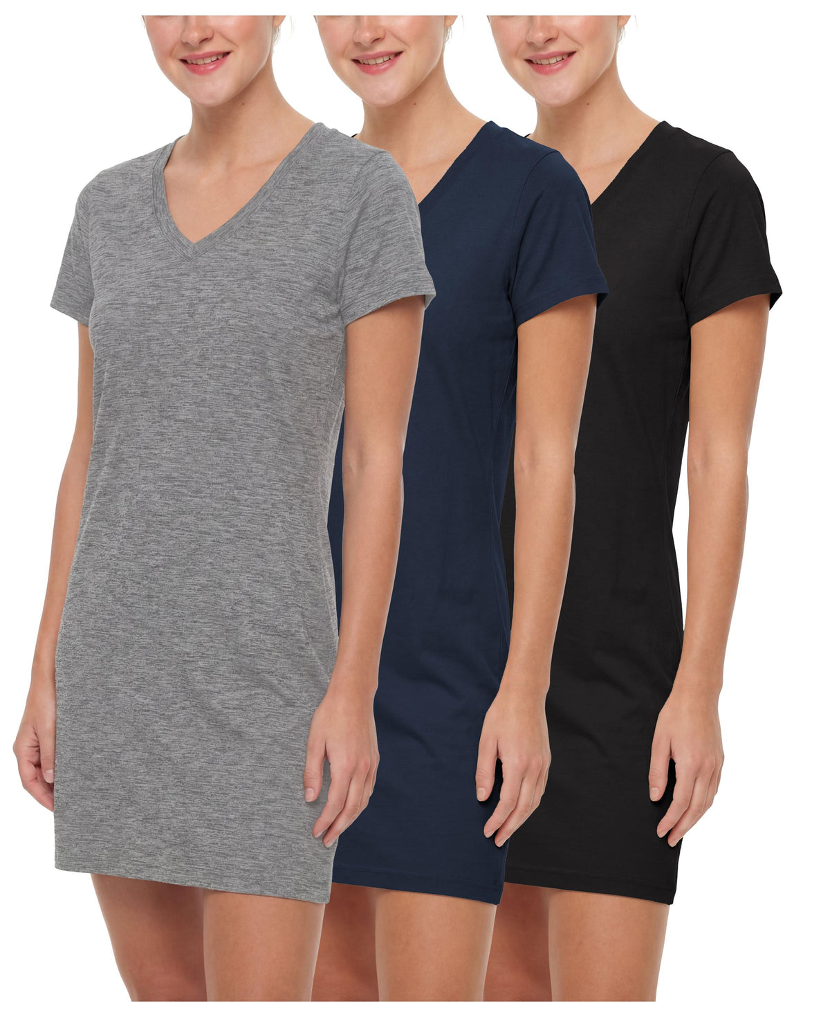 Women's Cotton Short Sleeve Long Sleep Shirt