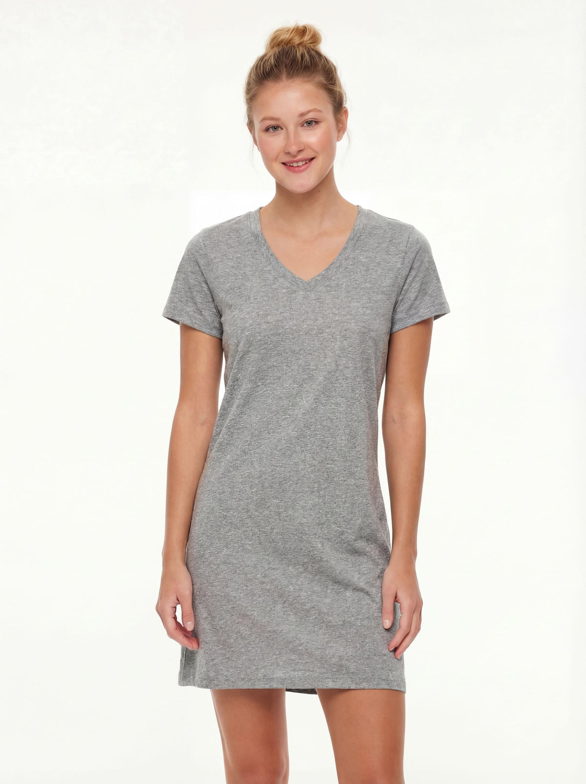 Women's Cotton Short Sleeve Long Sleep Shirt