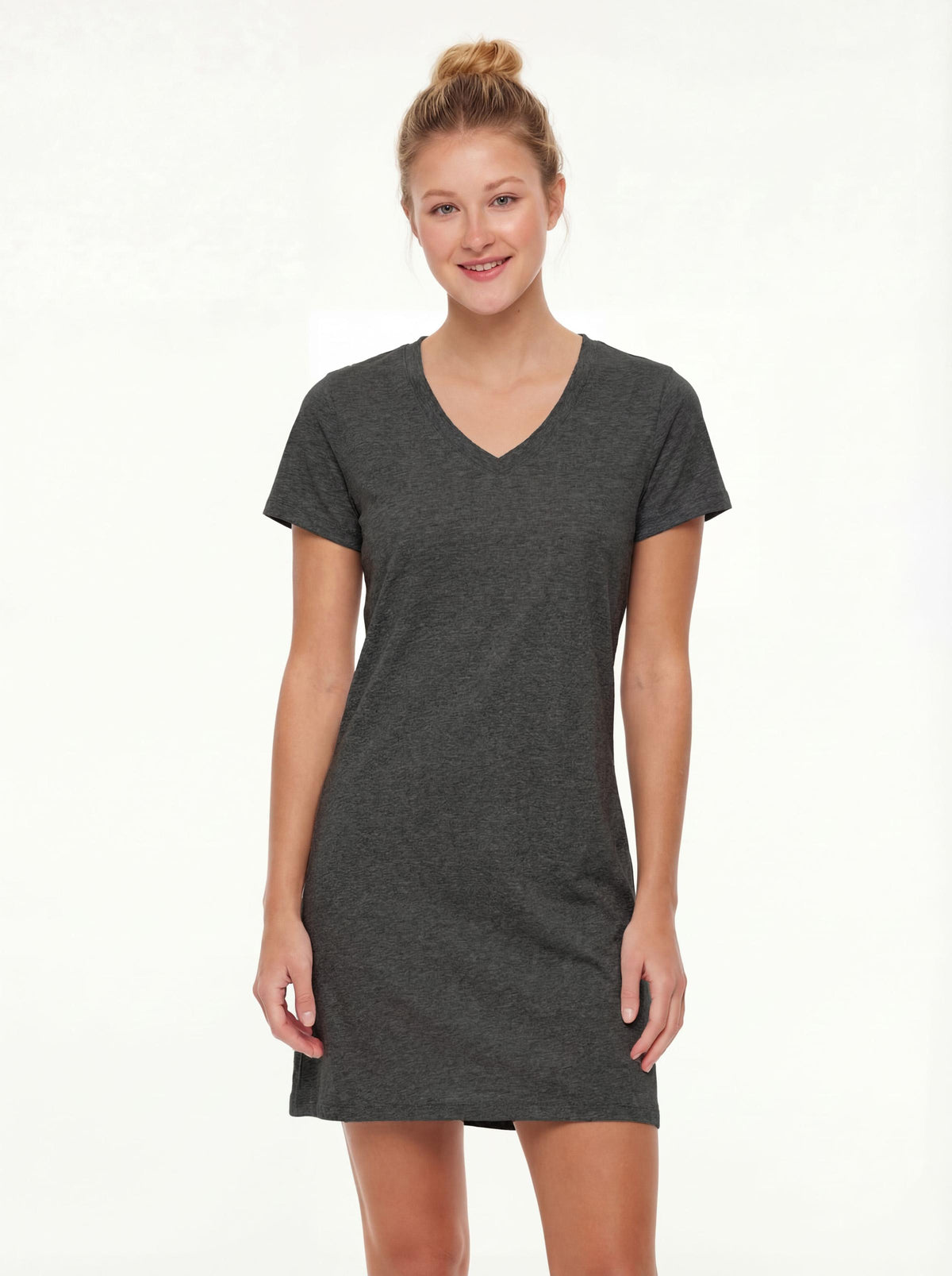 Women's Cotton Short Sleeve Long Sleep Shirt