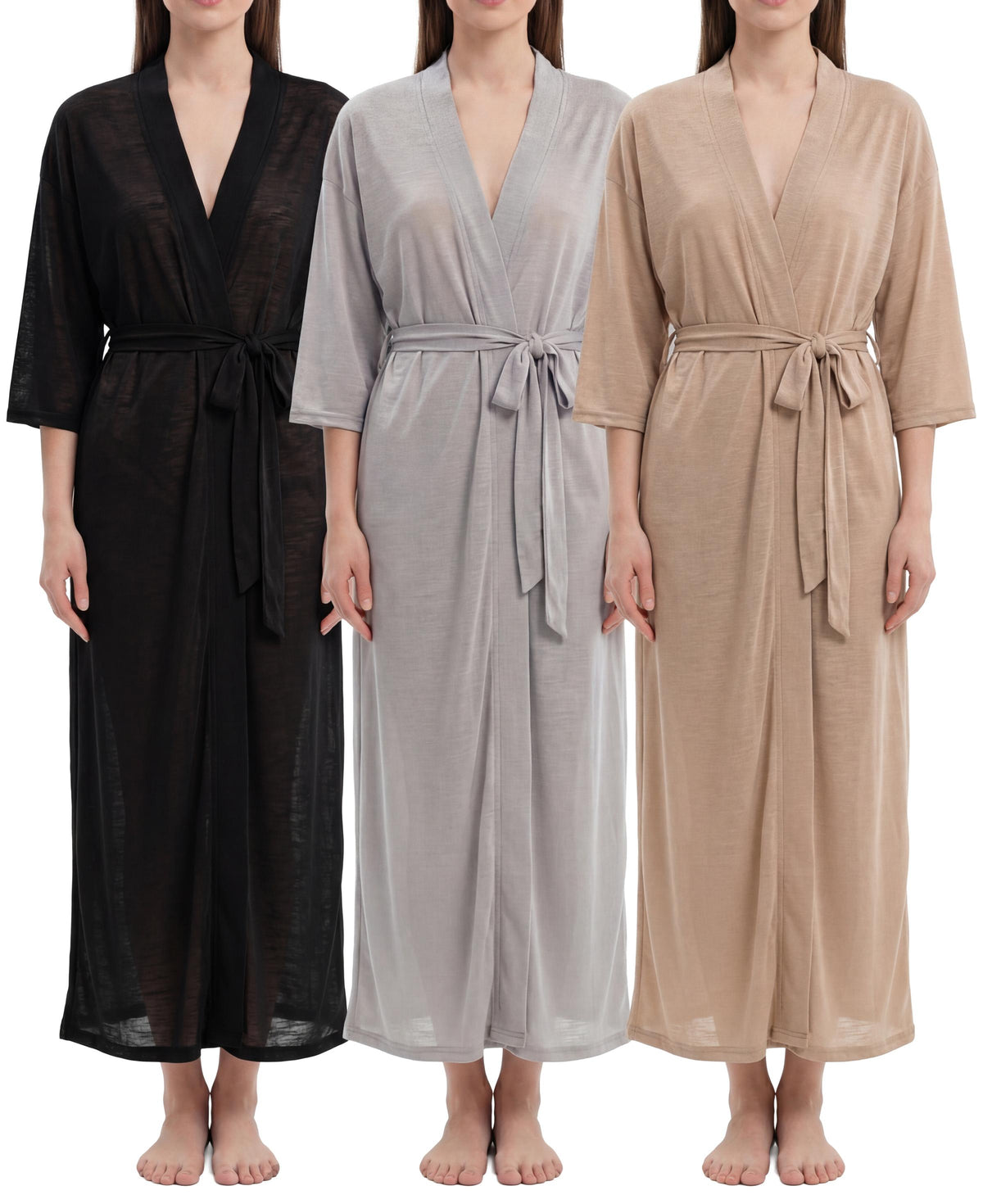 Women's Kimono Robes Lightweight Long Bath Robe Coverup