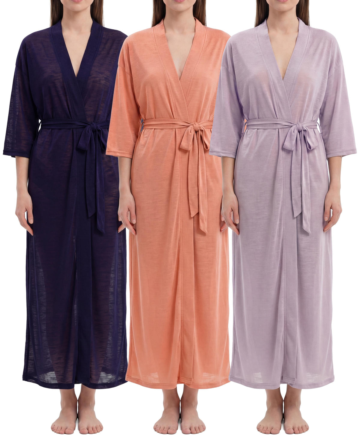 Women's Kimono Robes Lightweight Long Bath Robe Coverup