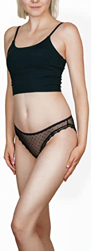 Sexy Basics Women's 10 Pack Soft & Stretchy Cheeky Lace Bikini Underwear | Lace Panties