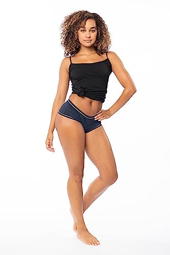 Sexy Basics Women's 12 Pack Cotton Stretch Boyshort Panties