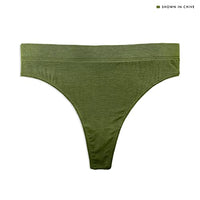 Sexy Basics Women's Sport Thong Panties | Workout Flex Bikini Hi Waist Underwear - Multi Packs
