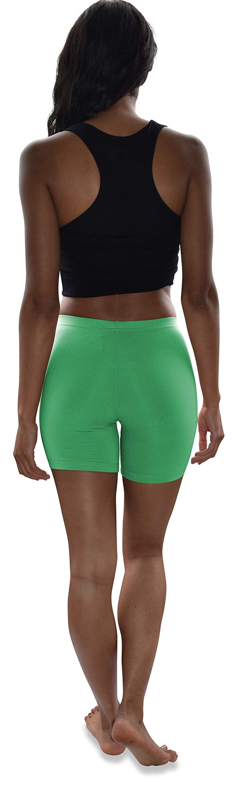 Womens 12 Pack Ultra Soft Brushed Active Yoga Stretch Mini -Bike Short Boxer Briefs