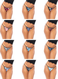 Womens Buttery Soft String Bikini Briefs -Pack of 12