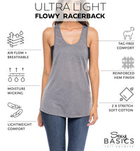 6 Pack Women's Wide Arm-Hole Racerback Poly-Slub Tank Top